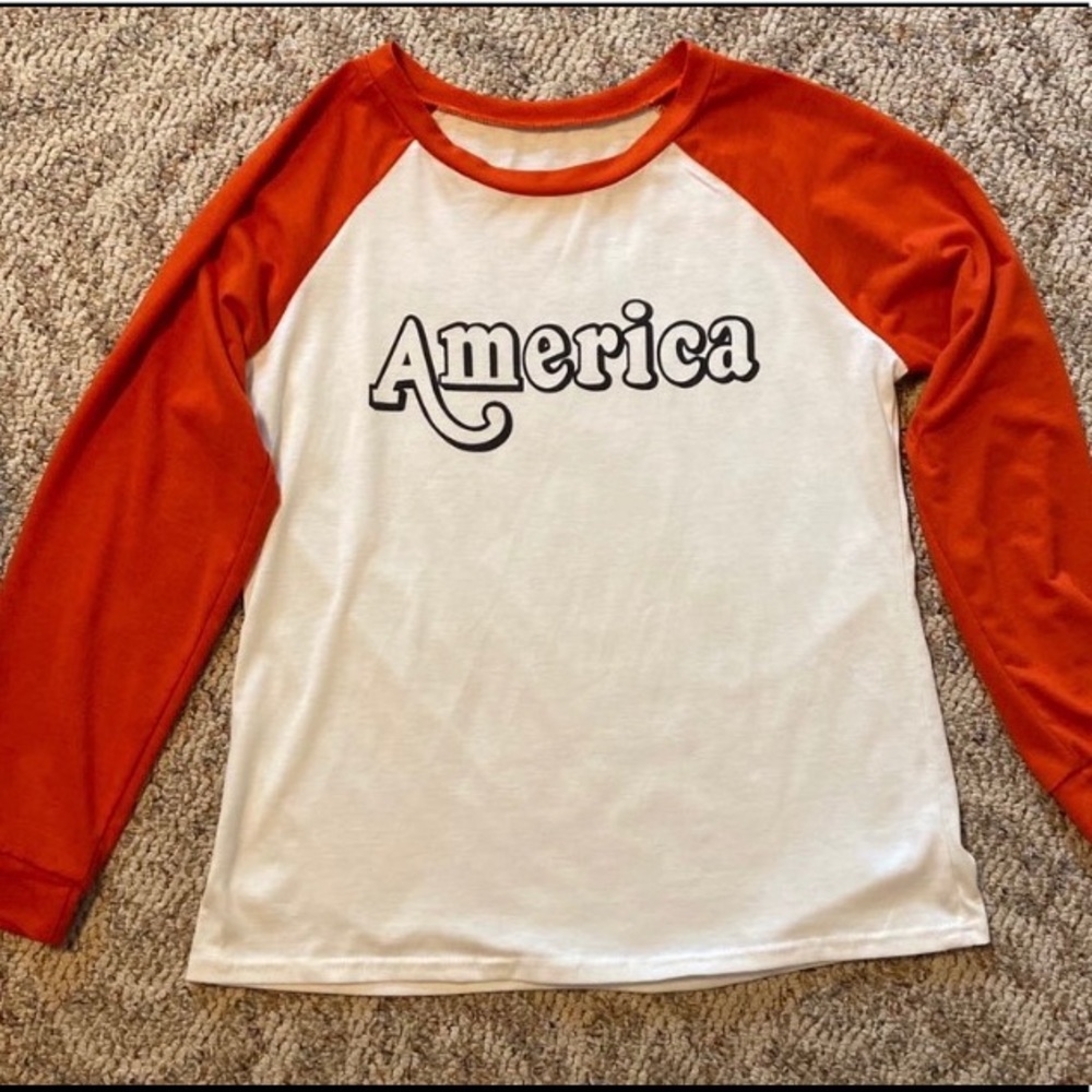 “America” baseball tee